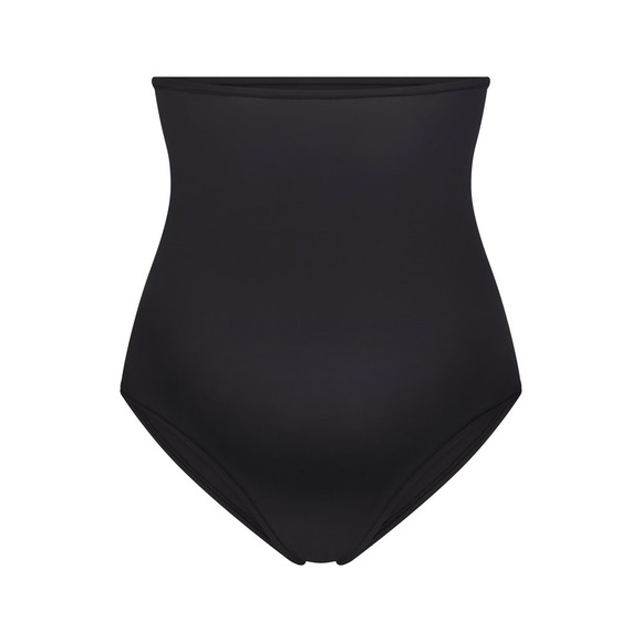 NWT Skims Fits Everybody Maternity Brief M Onyx High Waist Banded Over Belly - Picture 6 of 8